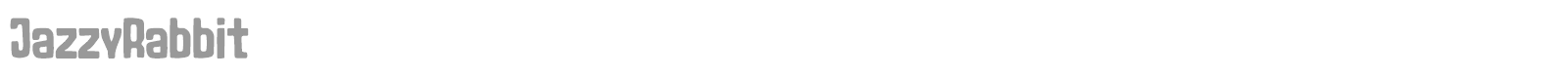 Jazzy Rabbit font preview